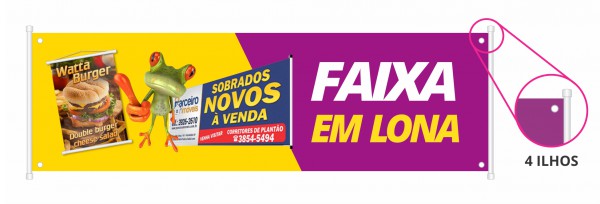 FAIXA | ILHOS 4 PONTAS | 2X 0,30 M | 1 UND